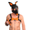The Red PUPPY SET OREILLES ET LANGUE EN CUIR ORANGE